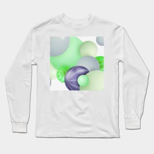 Green Circle Balls Long Sleeve T-Shirt